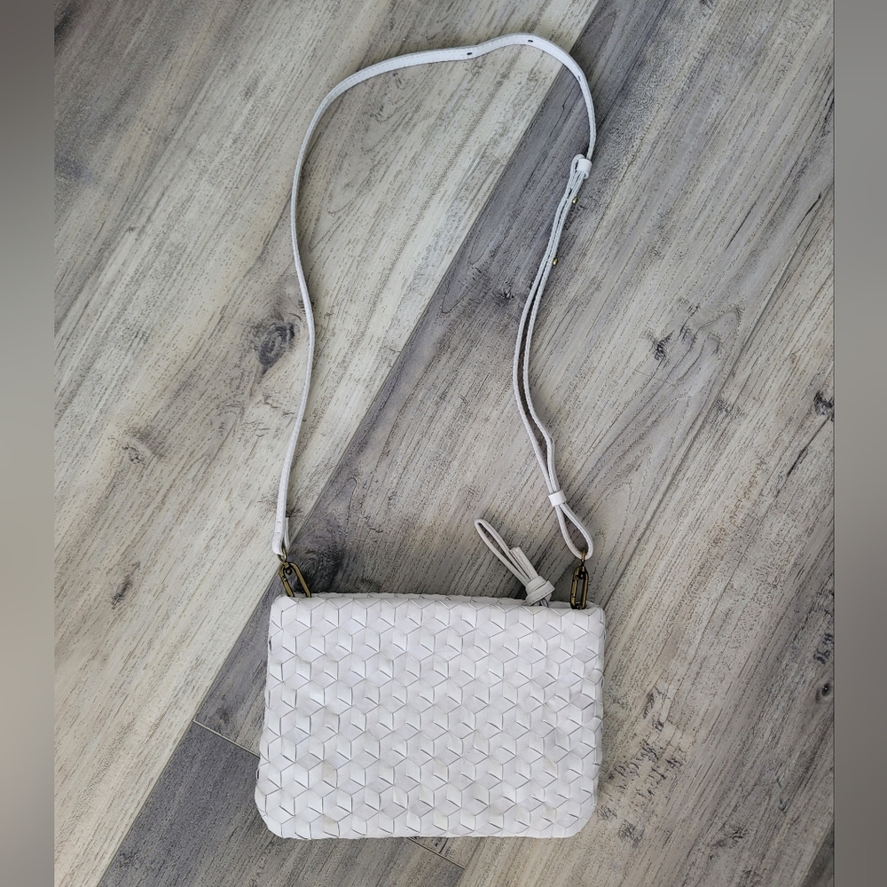 Madewell Off-White Woven Women's Leather Bag NWOT